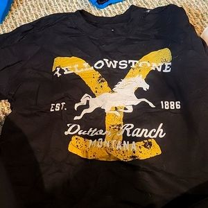 Xsmall yellowstone crop sweatshirt